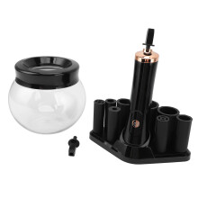 Make-up-Pinselreiniger-Trockner 2xAAA 8-Größe Schwarz