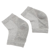 Calzini idratanti in cotone-silicone riutilizzabili, grigi