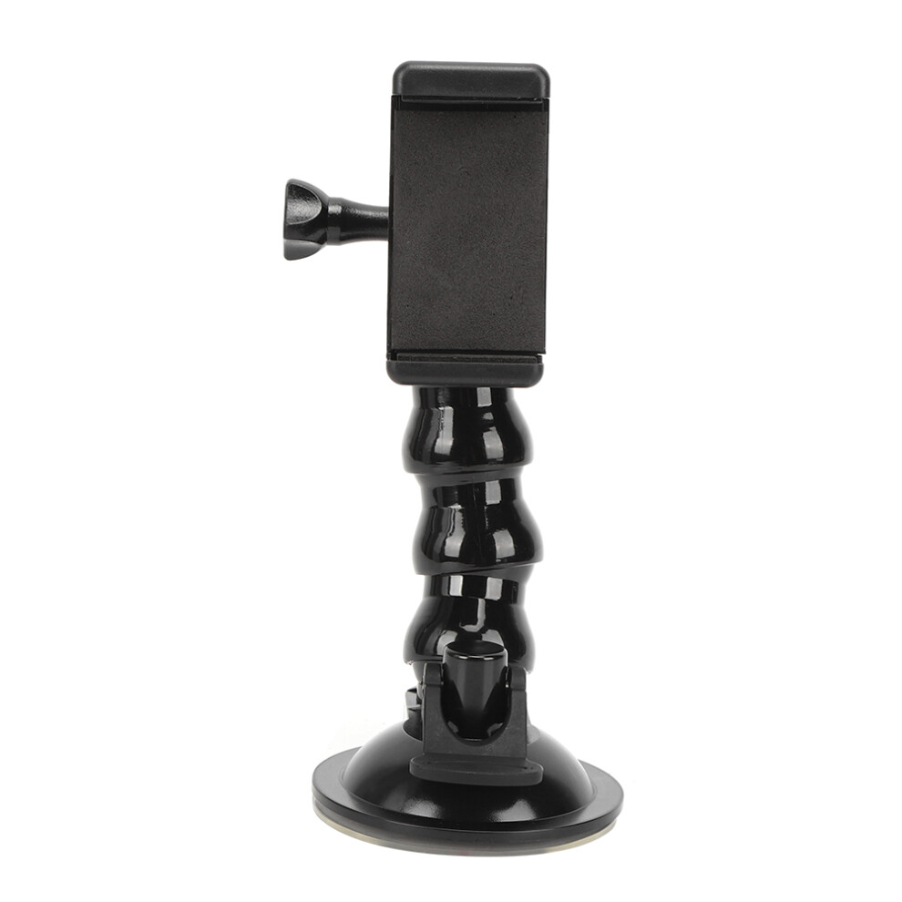 Motion Camera Suction Cup Mount, Flexible Fixing Bracket 16X7.2x3.5cm Black 4941333964354