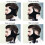 Ensemble de 5 pièces en ABS - Guide de barbe précis, noir. 3