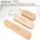 Ensemble de 3 pièces de clapper de tailleur – bois naturel 30,5 x 4,5 cm 6