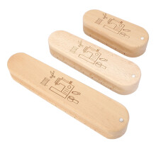 Ensemble de 3 pièces de clapper de tailleur – bois naturel 30,5 x 4,5 cm