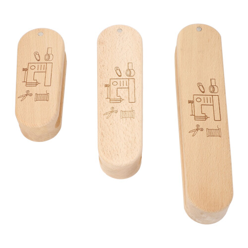 Ensemble de 3 pièces de clapper de tailleur – bois naturel 30,5 x 4,5 cm 2