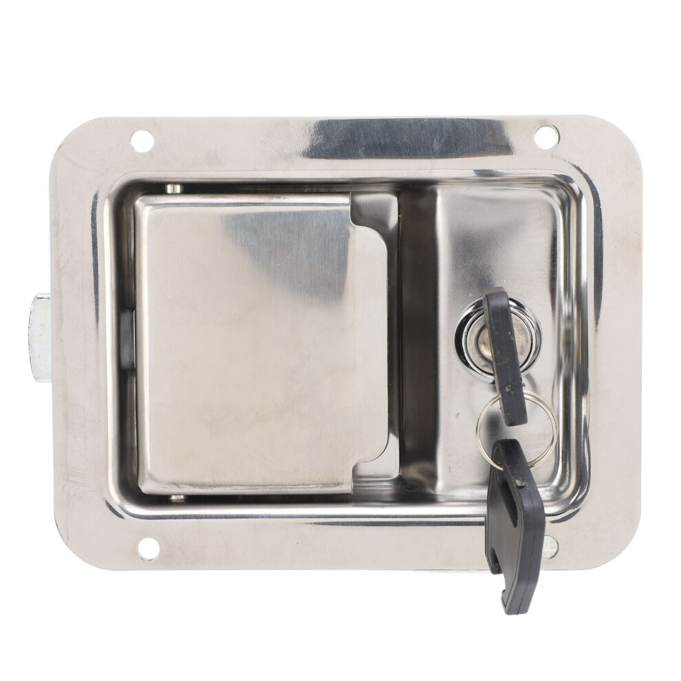 Stainless Steel Toolbox Latch 5.5X4.3in Flush Mount With Keys 4931333966069