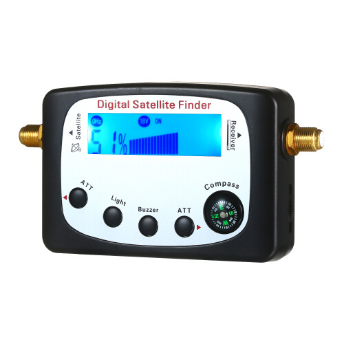 SF-9509 Digital Satellite Signal Finder Meter Compact LCD Display with Compass