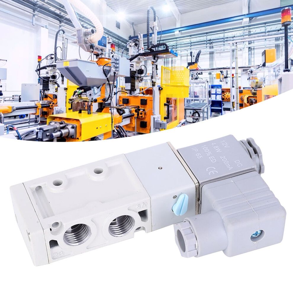 Aluminum 5-Way Solenoid Valve Mvsc220-4E1 G1/4In For Pneumatic Use 8391333967231