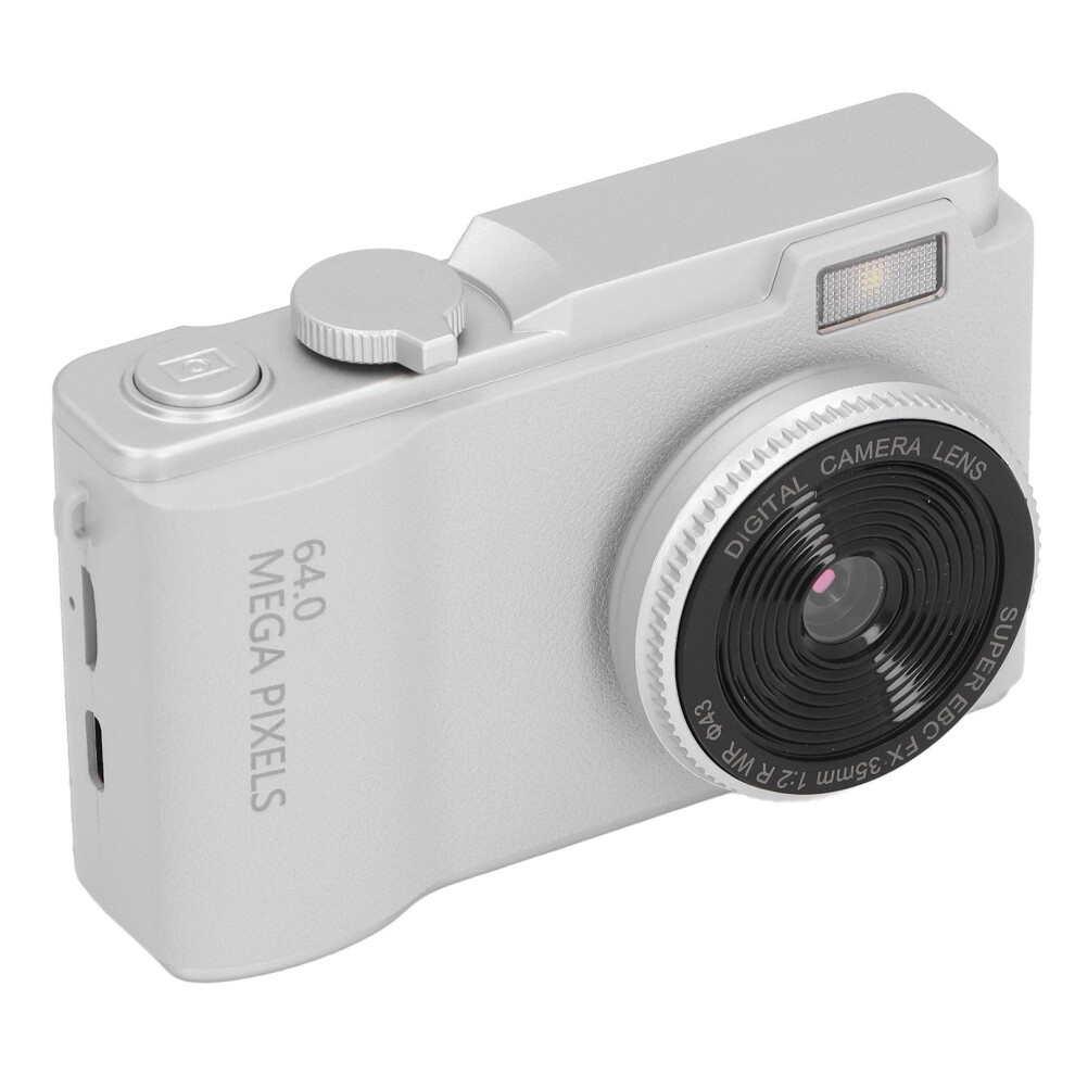 Compact 48Mp 1080P Camera 2.4" Hd Screen 16X Zoom Portable White 9301333968861