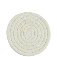 Coaster Set For Hot Dishes, Hot Pot Pads For Tableware, Woven Cotton, Round 20 cm Diameter, Modern