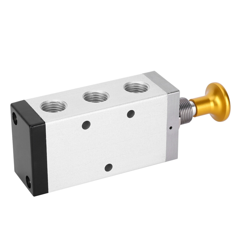 Durable Aluminum Alloy Hand Valve G1/4 G3/8 (4R310-08) Pneumatic Systems 7891333967305