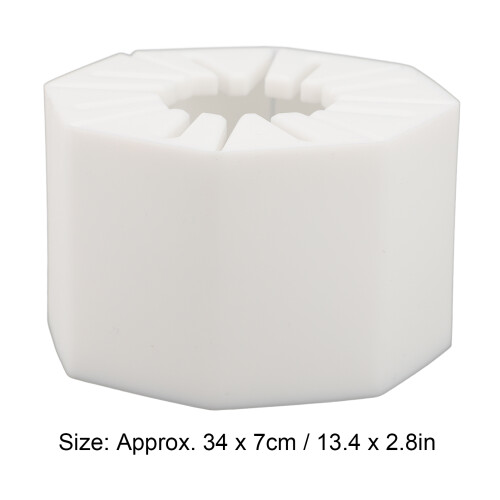 Soporte para tapas de silicona 34x7cm blanco enrollable 1
