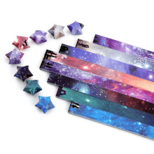 Star Paper Strips - 540 Pack for Birthday Party Craft, Stress Relief Game, Large Wishes Star Sequence
