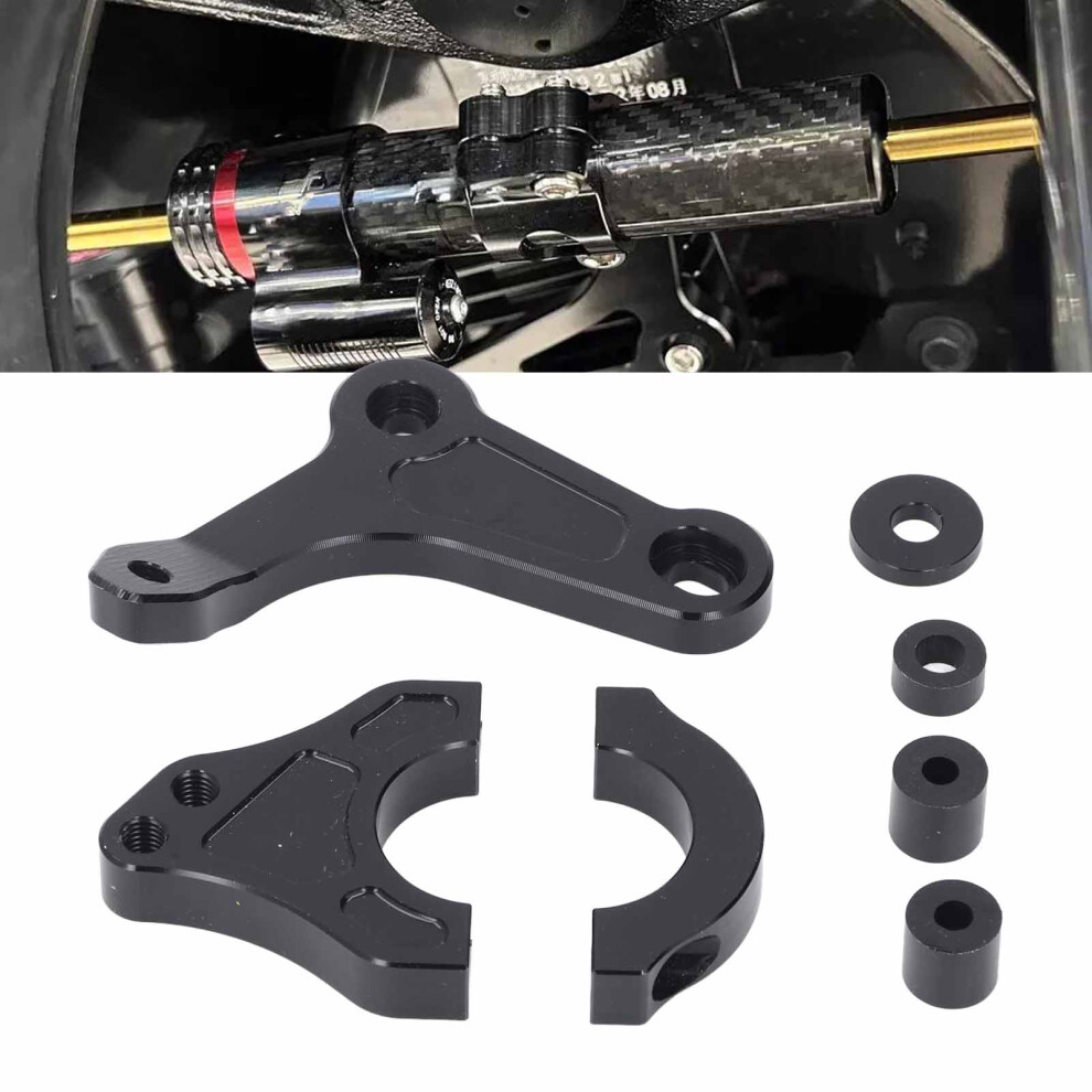 Aluminum Motorcycle Steering Damper Bracket For Xmax300 2014-2017 Black 5041333971020