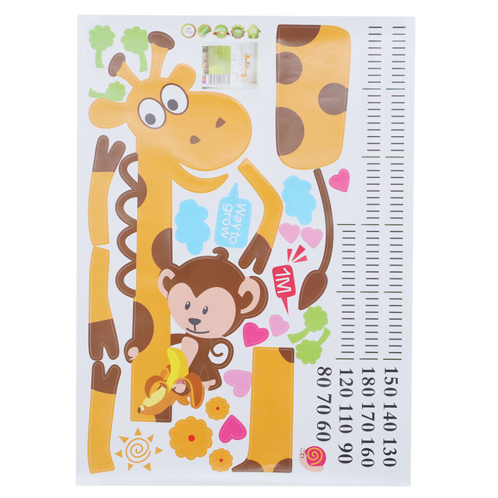 Removable 4Pcs Giraffe Wall Stickers for Kids Room, 180cm Max