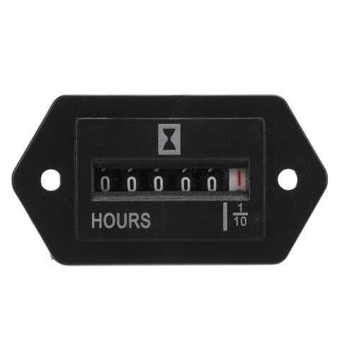 Horómetro mecánico DC10-80V impermeable ABS