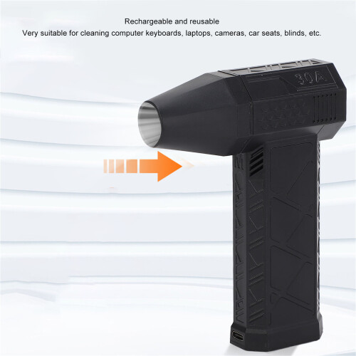 Duster-200W Kompakter elektrischer Staubbläser 3000mAh Schwarz 2