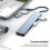 USB-C tragbare externe Festplatte 2 TB schlankes Design Silber 10