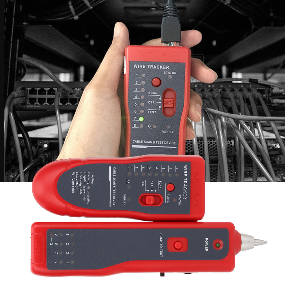 Multifunctional Wire Tracker Network Finder Transmitter Receiver Tool 7681333978995