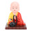 Funny Solar Little Monk Nodding Figurine, Light Sensor, 7.5cm Red 3