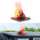 Funny Solar Little Monk Nodding Figurine, Light Sensor, 7.5cm Red 1