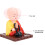Funny Solar Little Monk Nodding Figurine, Light Sensor, 7.5cm Red 5