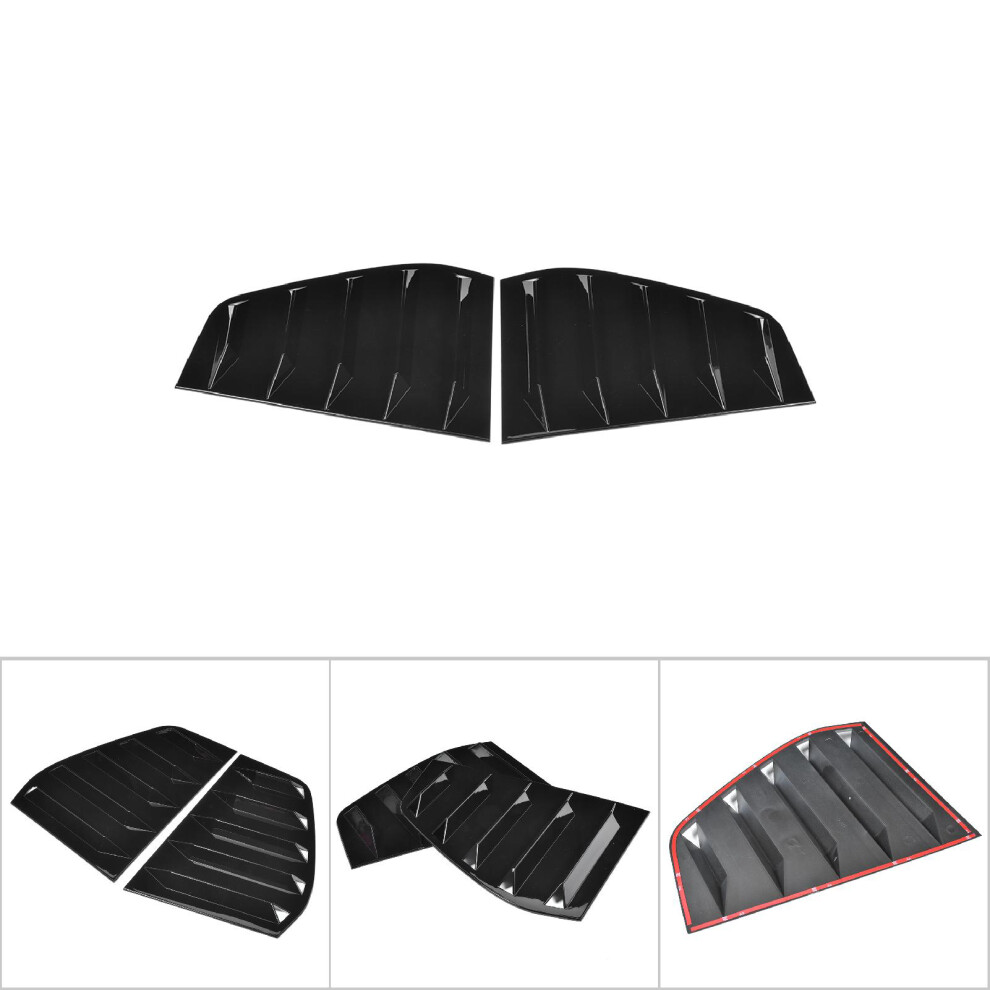 Glossy Side Vent Window Scoop Louver For R Mk6 2009-2013 Black 8491333982866