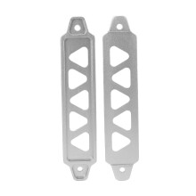 Batterie-Gurtehalterung aus Aluminiumlegierung mit Befestigungsset und 10-Zoll-J-Schrauben für 21, 21R, 22F, 22HF, 22R – Silber