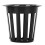 50Pcs Hydroponic Plant Growing Basket Mesh Pots 3.5cm Black 9