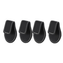 4PCS PU Leather Billiard Chalk Clip Holder Snooker Tool 7x6x3cm