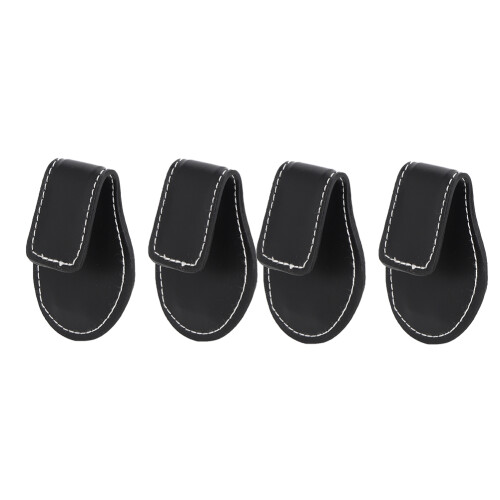 4PCS PU Leather Billiard Chalk Clip Holder Snooker Tool 7x6x3cm