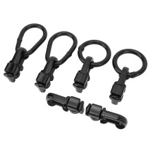 L-Track-Befestigung mit O-Ring schwarze Zurranker