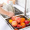 Stainless Steel Sink Drain Basket Expandable Dish Drying Rack 13