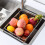 Stainless Steel Sink Drain Basket Expandable Dish Drying Rack 12
