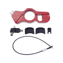 Blocco per impugnatura da moto in lega di alluminio 13.5x5 cm Rosso