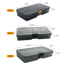 Scatola per esche in PP ad alta capacità M-2/3/4, 16x9x3 cm