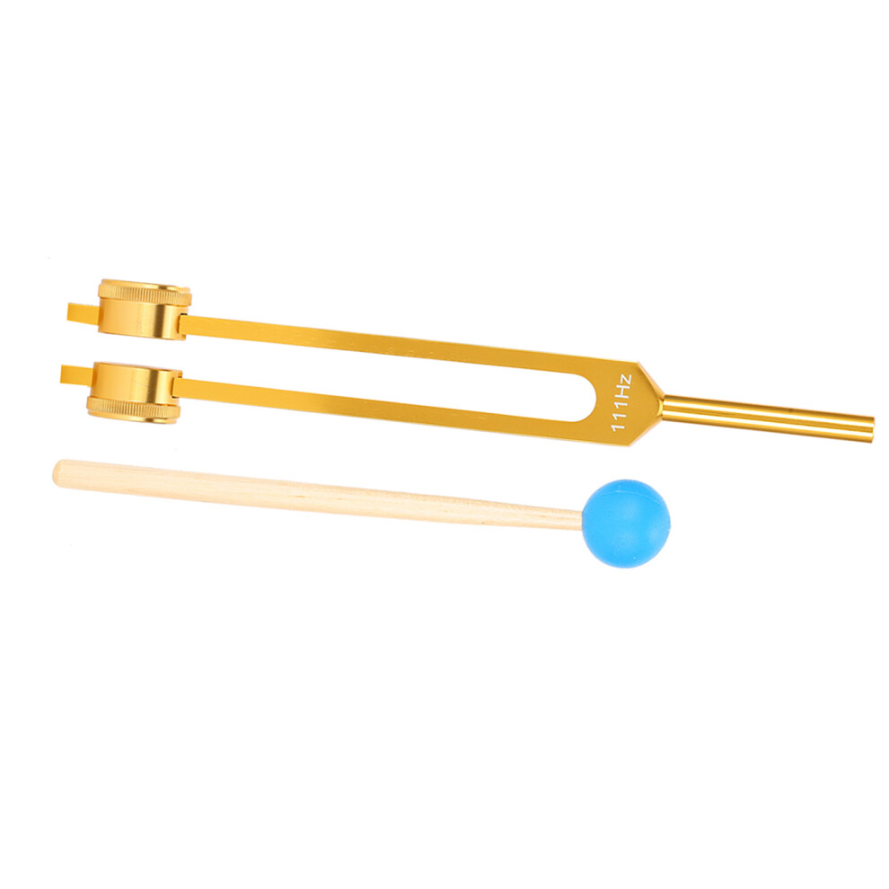 111HZ Yoga Meditation Tuning Fork Aluminum Alloy with Relaxation Hammer