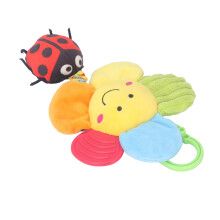 Tipo B Juguete musical colgante para bebé de peluche con flor y campana