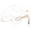 Casque-micro à oreille unique 2,01 po, câble de 46,45 po 12