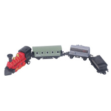 Modello di locomotiva a vapore in lega vintage, con pull-back, rosso