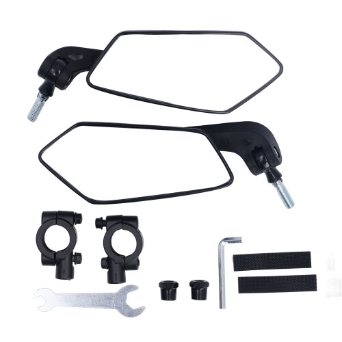 1 paio di specchi retrovisori per bici 360 22-25mm nero 1
