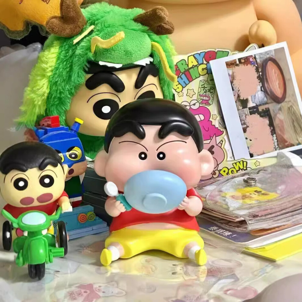 Shin Chan Crayon Dining Garage Kit Q Version Anime Model Doll Ornament Nohara-image-OPC-PJCPJSN-NEW