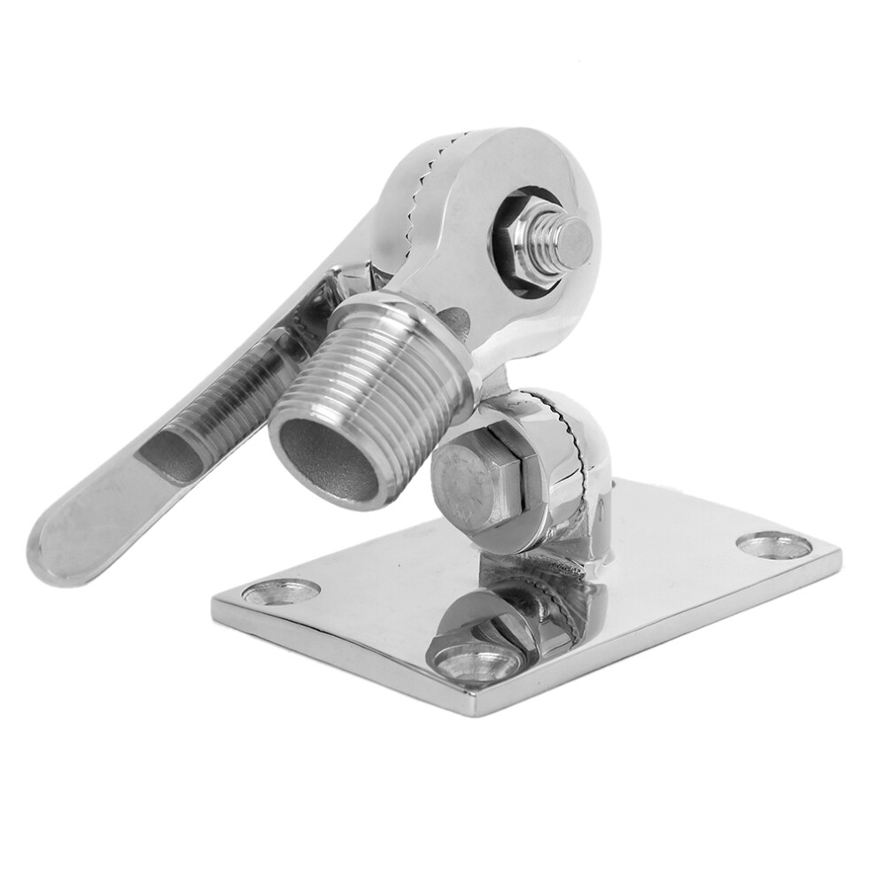 Marine Vhf Antenna 38Mm/1.50In Stainless Steel Dual Axle Adjustable Base Mount 9411334001518