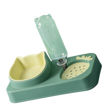 Gamelle d'eau et de nourriture pour animaux, distributeur automatique, 2 bols PP
