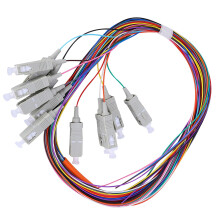 Faser-Pigtail-Kabel Multimode Träger-Level 12-polig SC/UPC 62,5/125 PVC-Gehäuse