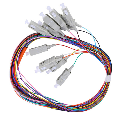 Faser-Pigtail-Kabel Multimode Träger-Level 12-polig SC/UPC 62,5/125 PVC-Gehäuse 1
