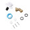 10 Stück RV Wasserfüll-Einlass-Kit, Messing, 45 Winkelstück 12