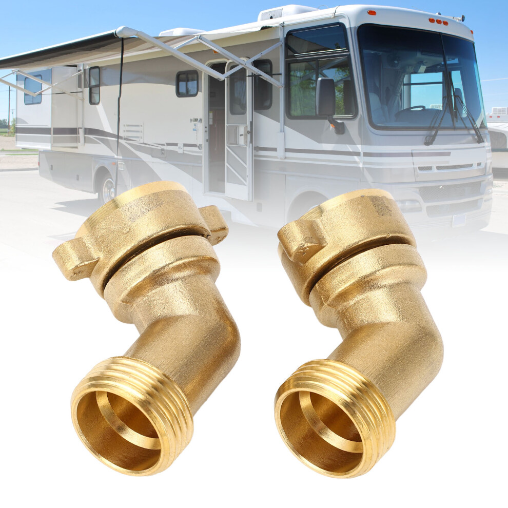 45 Rv Water Hose Elbow Fitting, Abs Metal, Space Saving For Campervan & Marine 4901334005630