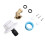 10 Stück RV Wasserfüll-Einlass-Kit, Messing, 45 Winkelstück 16