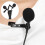 E1 Black Two Head Mini Clip Microphone for Mobile Recording, 140cm 8