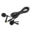 E1 Black Two Head Mini Clip Microphone for Mobile Recording, 140cm 10