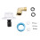 10 Stück RV-Wasserzufuhr-Einlass-Set, 90 Messing-Schlauchwinkel 16